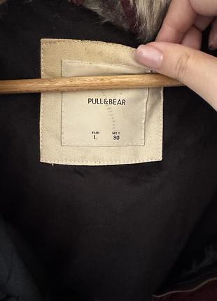 Бордова куртка pull&amp;bear 3