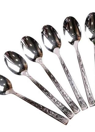 Ложки чайные с узором 6шт cutlert set cd-33