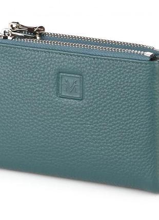 Кошелек женский на магните натуральная кожа 9949-1806 lake blue