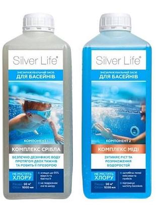 Бактерицидный комплекс для бассейнов 2*1000 мл на 50м3silver life intex