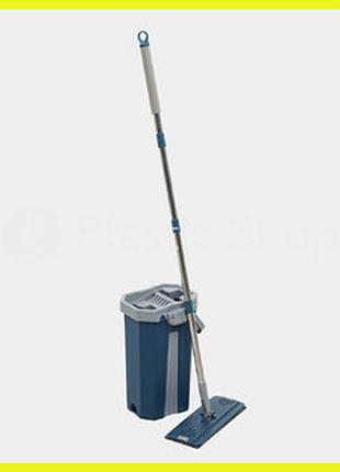Набор для уборки швабра лентяйка с ведром 8 л scratch cleaning mop 07
