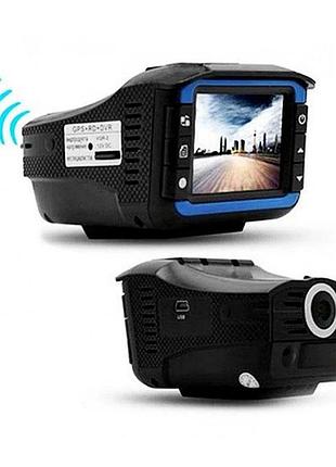 Автомобільний відеореєстратор з антирадаром 2 в 1 dvr vg3 чорний