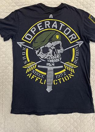 Футболка affliction operator новая,  размер м/l по факту