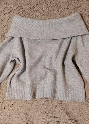 Свитер / кофта h&amp;m с открытыми плечами