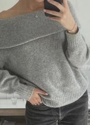 Светр / кофта h&m з відкритими плечима 4