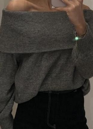 Светр / кофта h&m з відкритими плечима 5