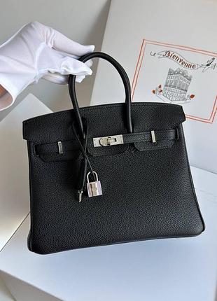 Сумка birkin 25 чорна 8