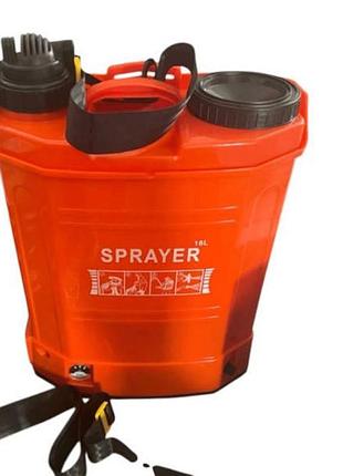 Опрыскиватель аккумуляторный ручной 12в 16л sprayer оранжевый