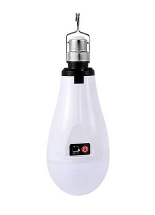 Лампочка кемпинг с съемный аккумулятором (2*18650) led emergency bulb fae 8005/8002 (b0011) 20вт e27