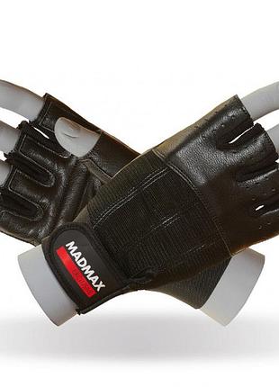 Перчатки для фитнеса mad max classic mfg 248, black - m