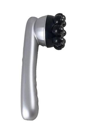 Инфракрасный антицеллюлитный вибромассажер с подогревом magnetic heat massager серый