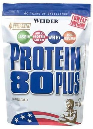 Протеїн weider protein 80 plus, 500 грам - горіх-нуга