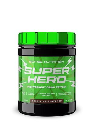 Передтренувальний комплекс scitec nutrition superhero, 285 грам - кола-лайм