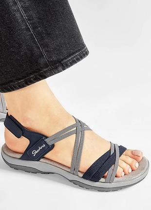 Жіночі босоніжки 41-42р /27,5-28,0см skechers reggae slim - takes two