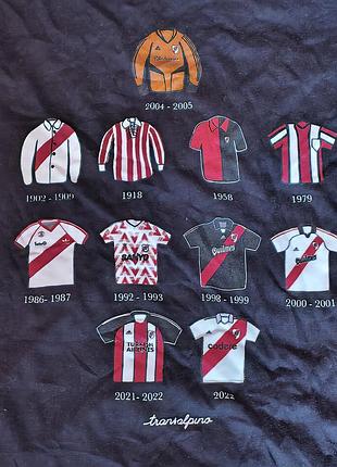Continental transalpino river plate fc - футболка спортивная фанатская винтажная фк ривер плейт - l