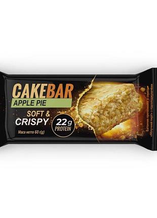 Десертний протеїновий батончик lipobar cake bar, 60 грам - яблучний пиріг