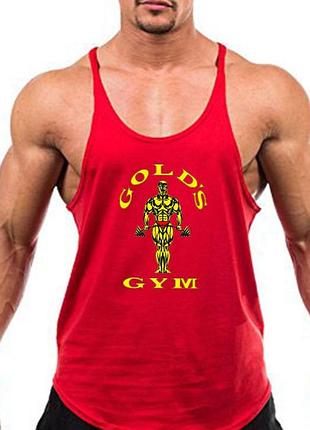 Майка чоловіча "gold's gym" червона