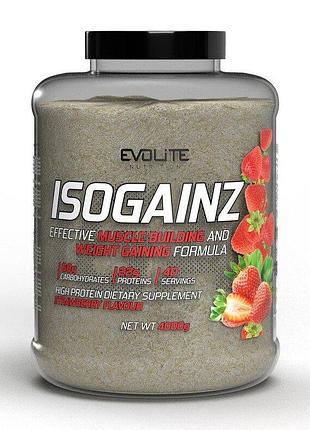 Гейнер evolite nutrition isogainz, 4 кг - полуниця