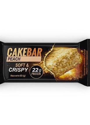 Десертний протеїновий батончик lipobar cake bar, 60 грам - персик