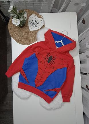 Тепла худі з начосом людина павук овер від spiderman 4-5 років (110)
