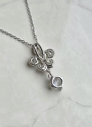 Кулон silver royal fleur chrome hearts 4