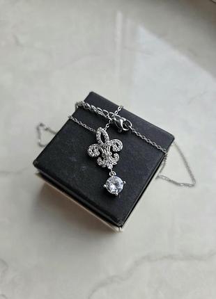 Кулон silver royal fleur chrome hearts 8