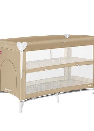 Манеж carrello porta crl-18103 з другим дном sand beige