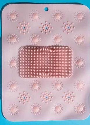 Килимок масажний у ванну кімнату massage bath mat рожевий