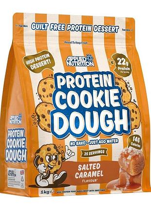 Белковое тесто applied nutrition protein cookie dough, 1 кг - соленая карамель