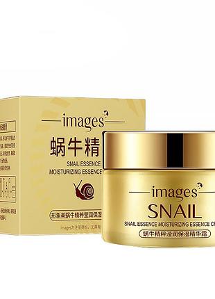 Крем для лица images snail essence moisturizing essence cream 50г увлажняющий с экстрактом муцина улитки