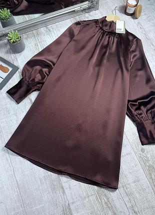 Сатиновое платье от h&amp;m 3