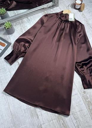 Сатиновое платье от h&amp;m 4