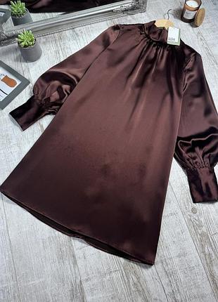 Сатиновое платье от h&amp;m 6
