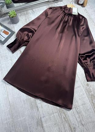 Сатиновое платье от h&amp;m 9