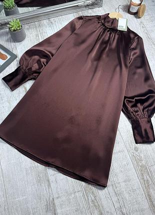 Сатиновое платье от h&amp;m 10