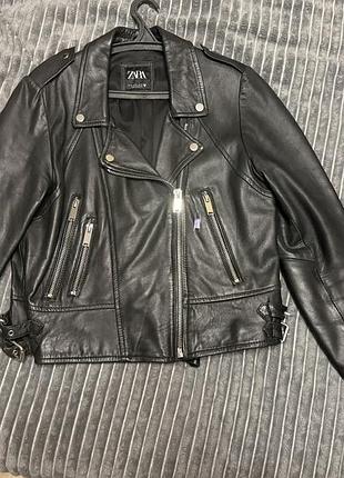 Продам шкіряну косуху zara 3
