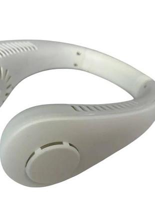 Портативный вентилятор на шею neck fan х5 белый