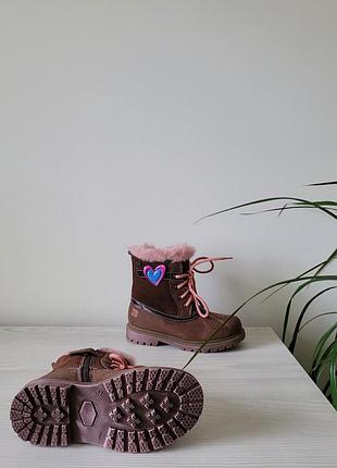 Ботинки кожаные утепленные agatha гг.25 9