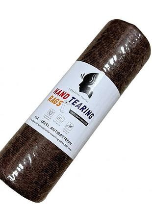 Набір рушників багаторазових в рулоні l&m home textiles 21473 25х25 см 20 шт шоколадний