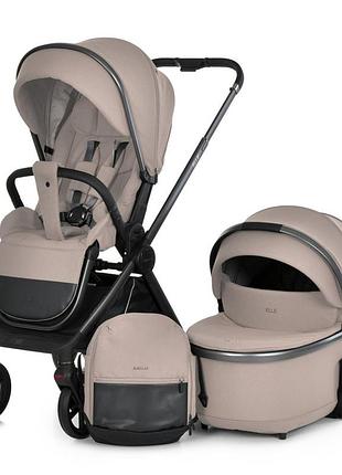 Коляска універсальна 2 в 1 elle me 1221 beige