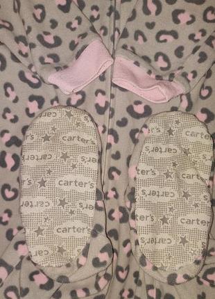 Флисовая пижама carter's р. 4t 5