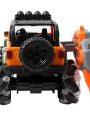 Машинка на радиоуправлении storm multicolour uv spraying t90188 черная с оранжевым