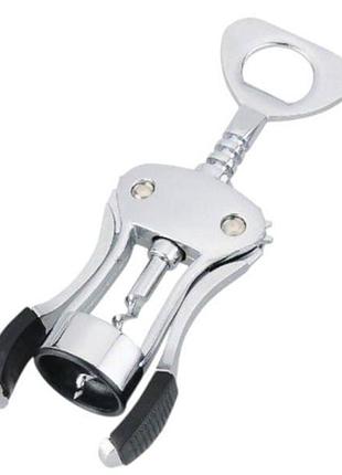Штопор для открывания бутылок с винными пробками bn-145 стальной