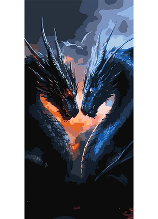 Картина по номерам "сила драконов. четвертое крыло" lw5167, 40х80 см