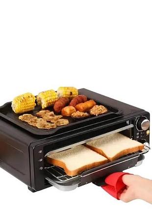 Електро-піч настільна багатофункціональна для піци 6в1 14л 4000w tk-1400 чорна