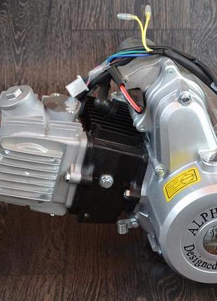 Двигатель delta/alpha/viper active-110cc (механика, чугунный цилиндр) для мопедов: альфа + подарок масло 1л