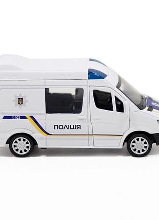 Автомодель детская полиция mersedes-benz sprinter technodrive 250294 инерционная 2