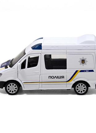 Автомодель детская полиция mersedes-benz sprinter technodrive 250294 инерционная 6