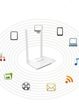 Роутер wi-fi-маршрутизатор 300 мбит/с pix-link wr07 hs-383 802.11n белый