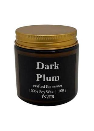 Свеча dark plum, 100 г — глубокий чувственный аромат